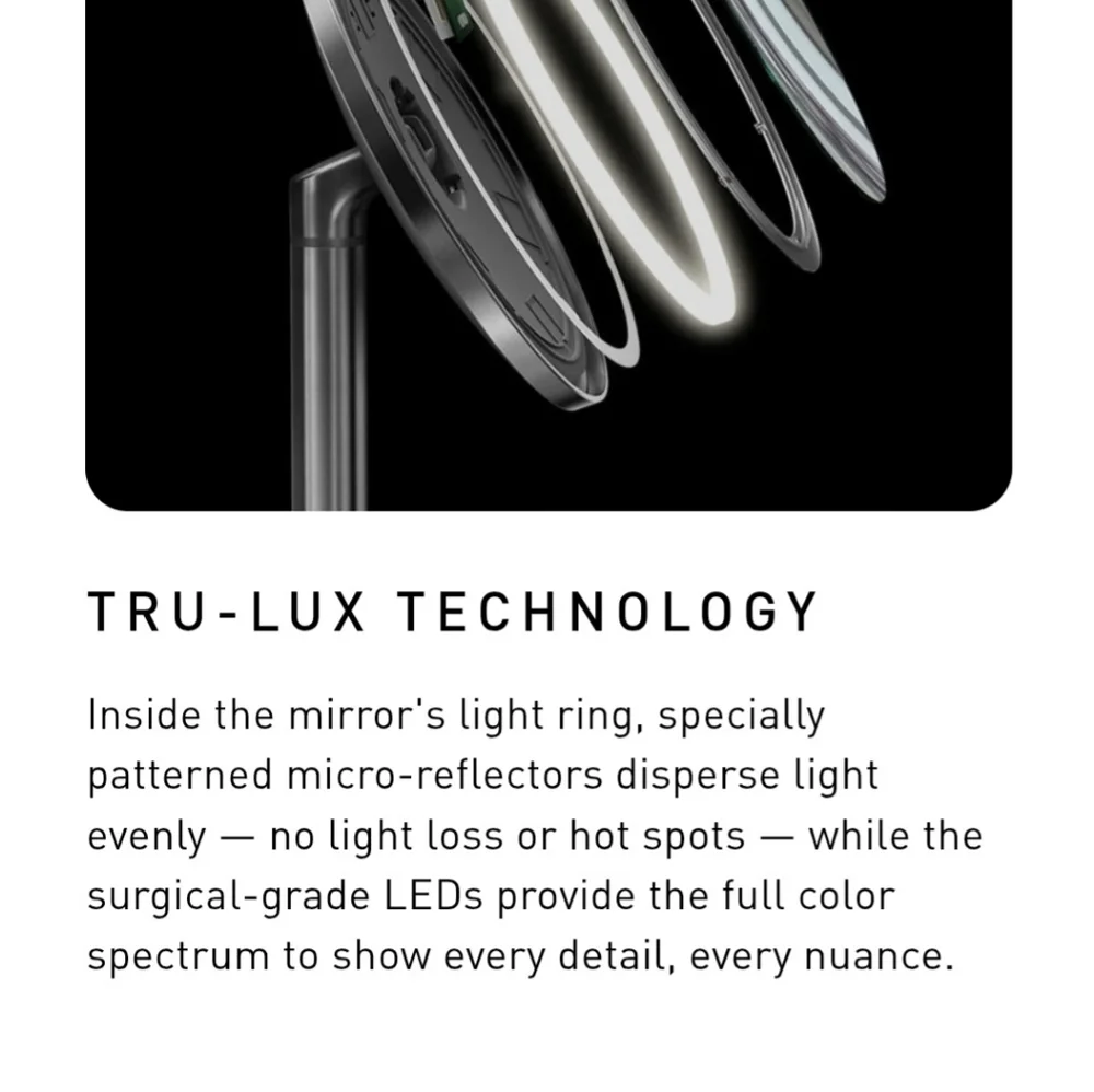 Simplehuman L19957340 8-inch Round Sensor Makeup Mirror 5x
